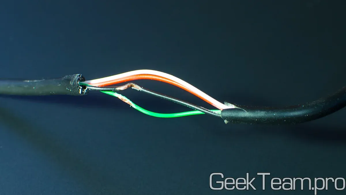 Stripped wires for EDL cable